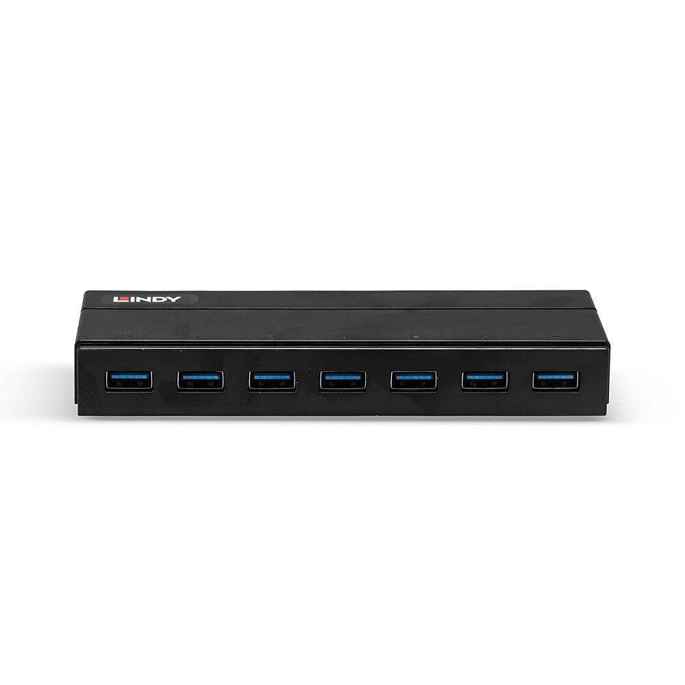 Lindy 43228 hub di interfaccia USB 3.2 Gen 1 (3.1 Gen 1) Type-A 5000 Mbit/s Nero [LINDY43228]