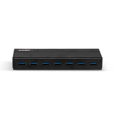 Lindy 43228 hub di interfaccia USB 3.2 Gen 1 (3.1 Gen 1) Type-A 5000 Mbit/s Nero [LINDY43228]
