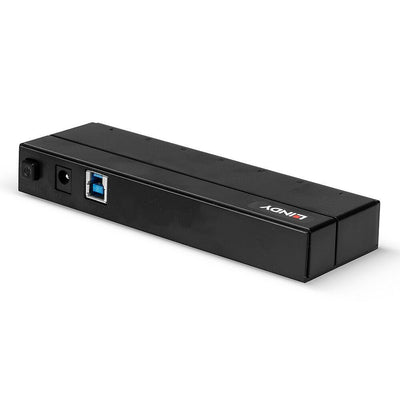 Lindy 43228 hub di interfaccia USB 3.2 Gen 1 (3.1 Gen 1) Type-A 5000 Mbit/s Nero [LINDY43228]