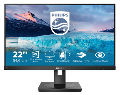 Philips S Line 222S1AE/00 Monitor PC 54,6 cm (21.5") 1920 x 1080 Pixel Full HD LCD Nero [222S1AE/00]