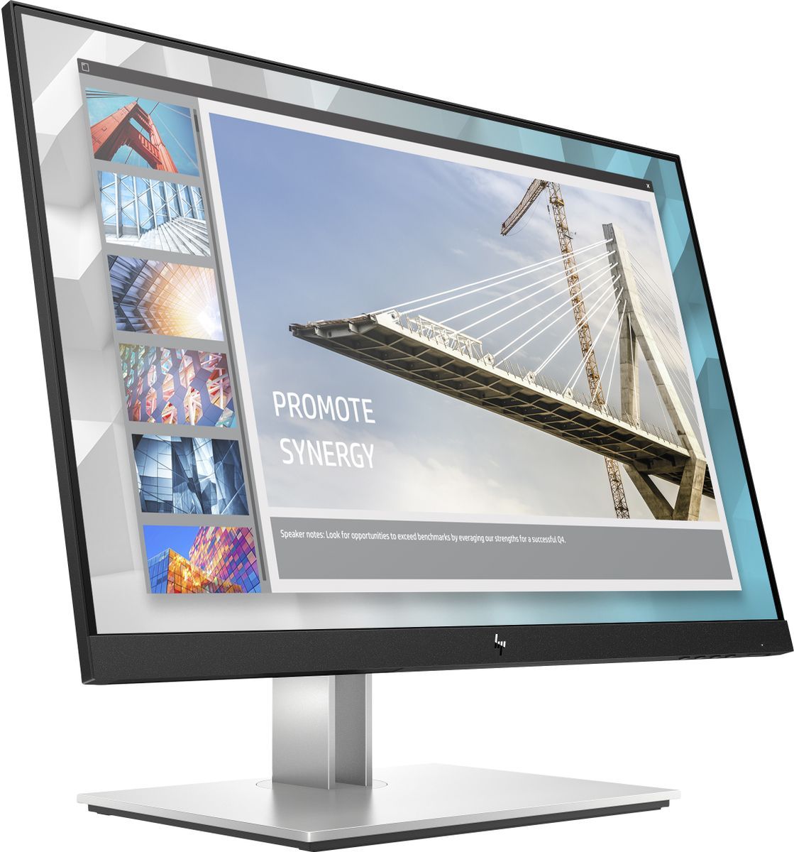 HP E-Series E24i G4 Monitor PC 61 cm (24") 1920 x 1200 Pixel WUXGA Nero, Argento [9VJ40AA#ABB]