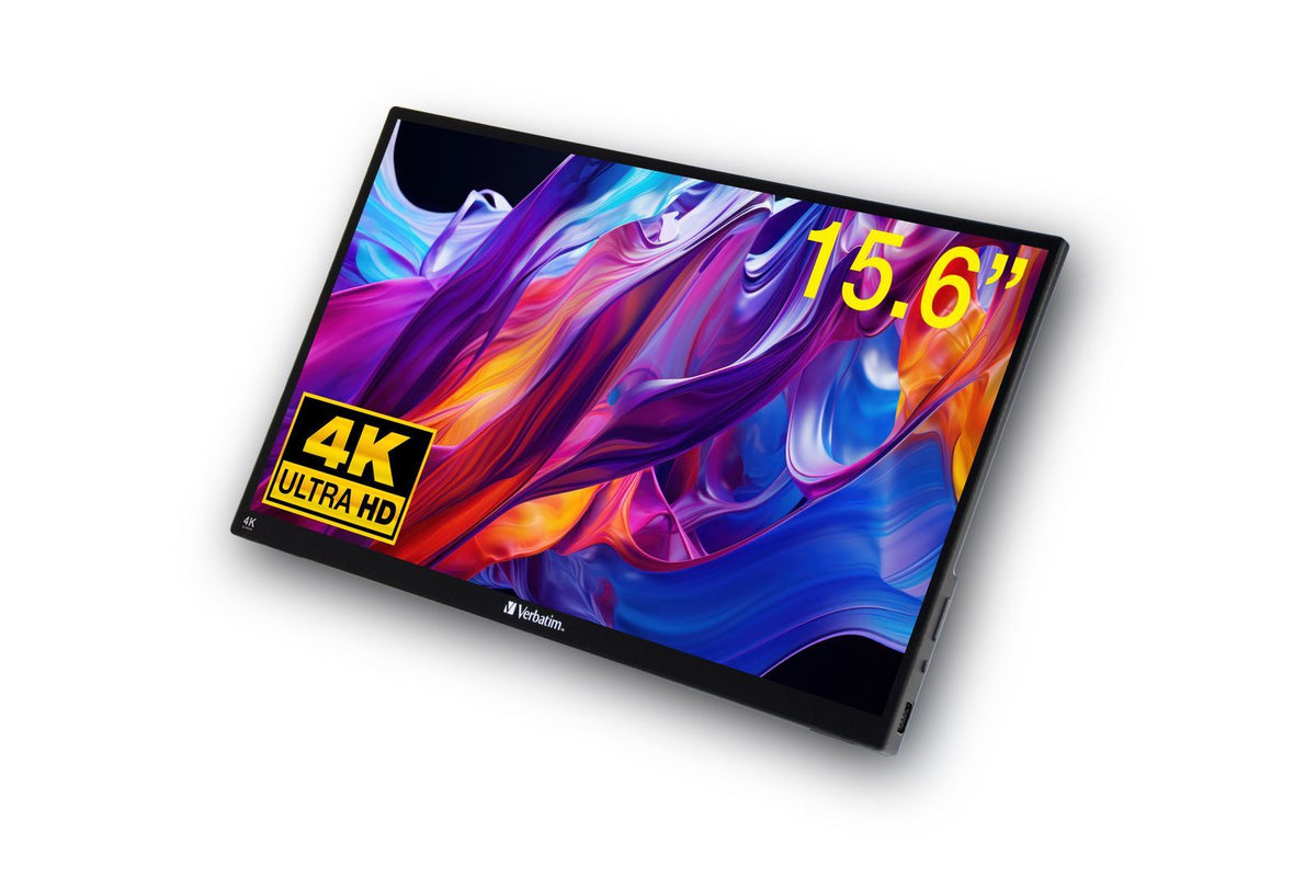 Verbatim 32238 Monitor PC 39,6 cm (15.6") 3840 x 2160 Pixel 4K Ultra HD LCD Touch screen Nero [32238]