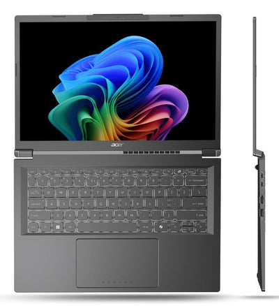 Acer Aspire 14 AI Intel Core Ultra 7 256V Computer portatile 35,6 cm (14") WUXGA 16 GB LPDDR5x-SDRAM 512 GB SSD Wi-Fi 6E (802.11ax) Windows 11 Home Grigio [NX.JFVET.003]
