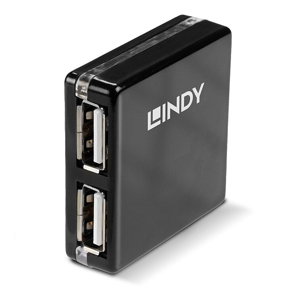 Lindy 42742 hub di interfaccia 480 Mbit/s Nero [LINDY42742] - ITPartners