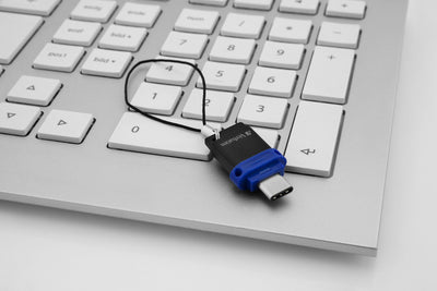 Verbatim Dual - Memoria USB 3.0 da 32 GB - USB-C / USB-A - Blu [49966]