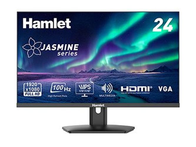 Hamlet HM24JF-V LED display 61 cm (24") 1920 x 1080 Pixel Full HD Nero [HM24JF-V]