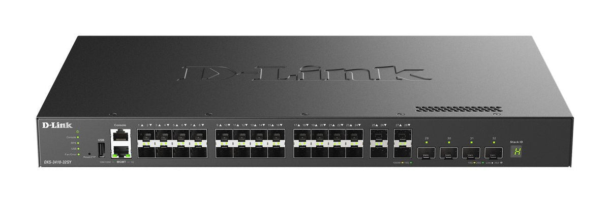 D-Link DXS-3410-32SY switch di rete Gestito L3 Nero [DXS-3410-32SY/E]