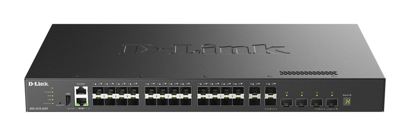 D-Link DXS-3410-32SY switch di rete Gestito L3 Nero [DXS-3410-32SY]