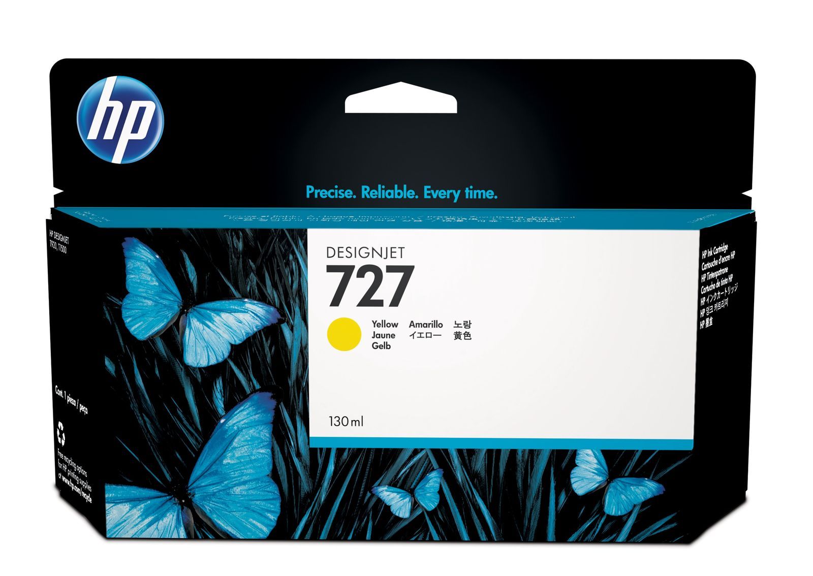 HP Cartuccia inchiostro giallo DesignJet 727, 130 ml [B3P21A]