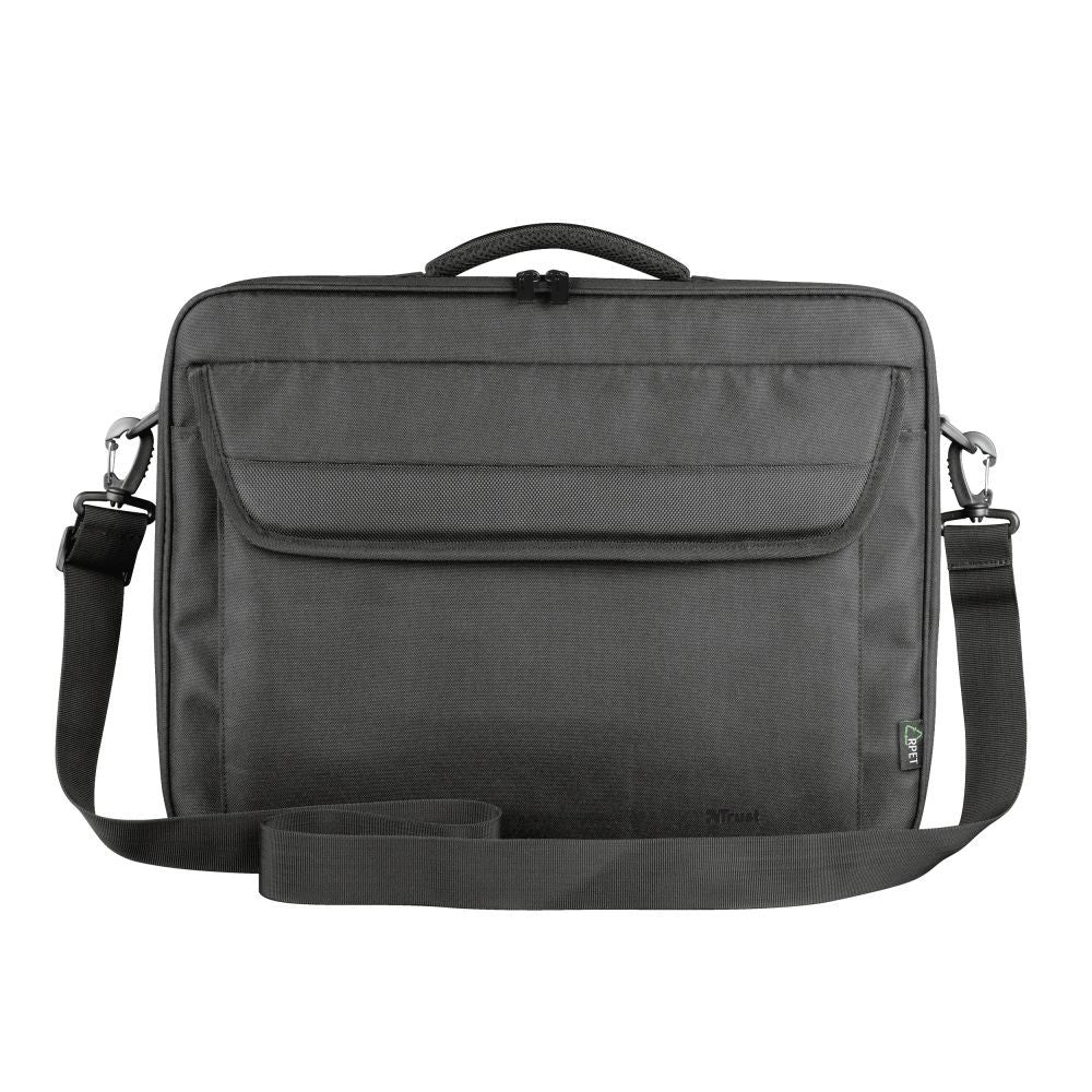 Trust Atlanta Borsa riciclata per laptop; adatta a laptop fino a 15.6 pollici - Nero [24189]