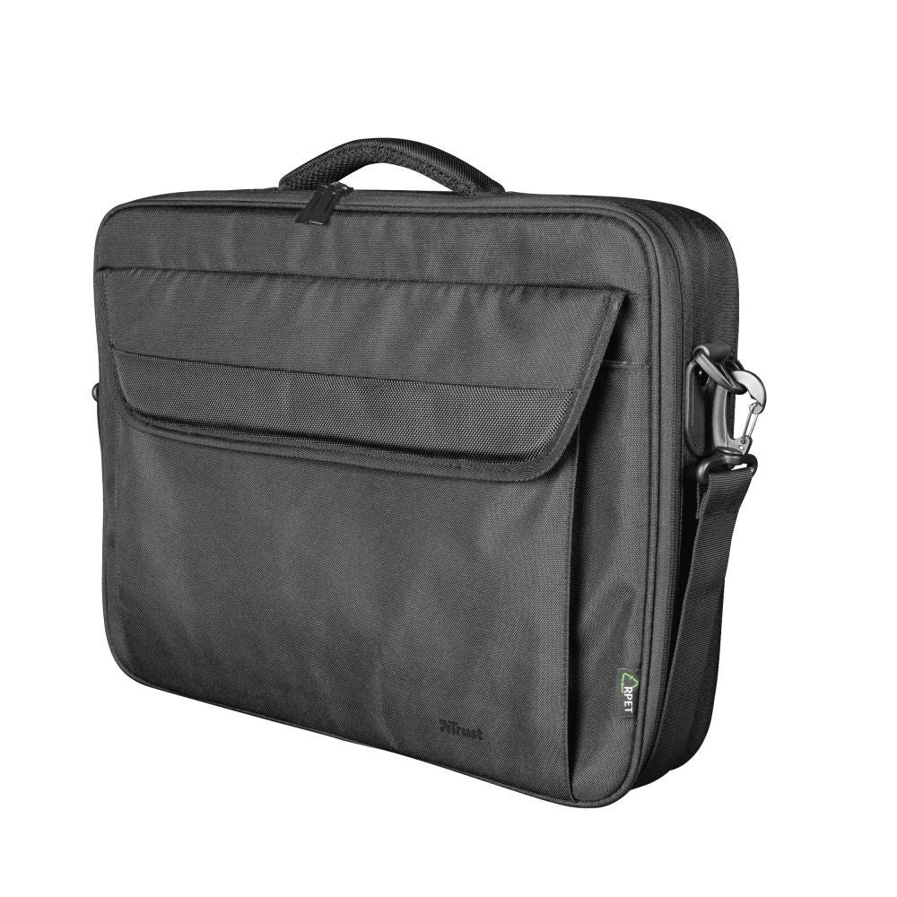 Trust Atlanta Borsa riciclata per laptop; adatta a laptop fino a 15.6 pollici - Nero [24189]