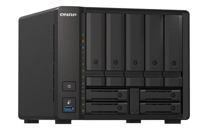 QNAP TS-H973AX NAS Tower Ryzen Embedded V1500B 32 GB DDR4 0 TB QuTS hero Nero [TS-H973AX-32G]