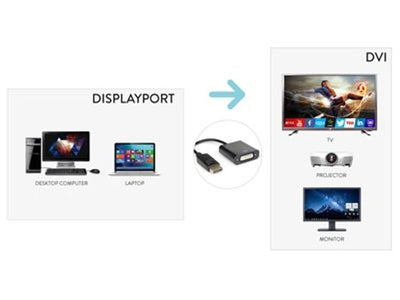 Hamlet XVADP-DV cavo e adattatore video DisplayPort DVI Nero [XVADP-DV]