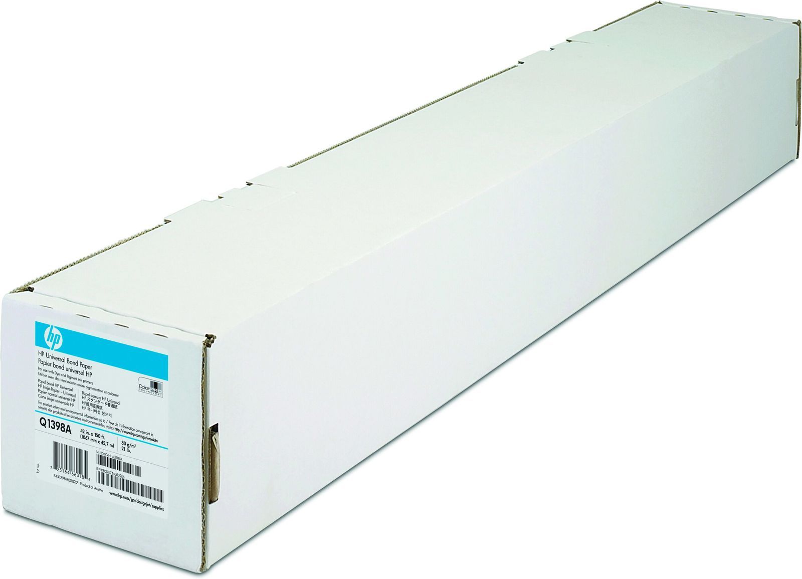 HP Universal Bond Paper-1067 mm x 45.7 m (42 in x 150 ft) carta inkjet Opaco 1 fogli Bianco [Q1398A]