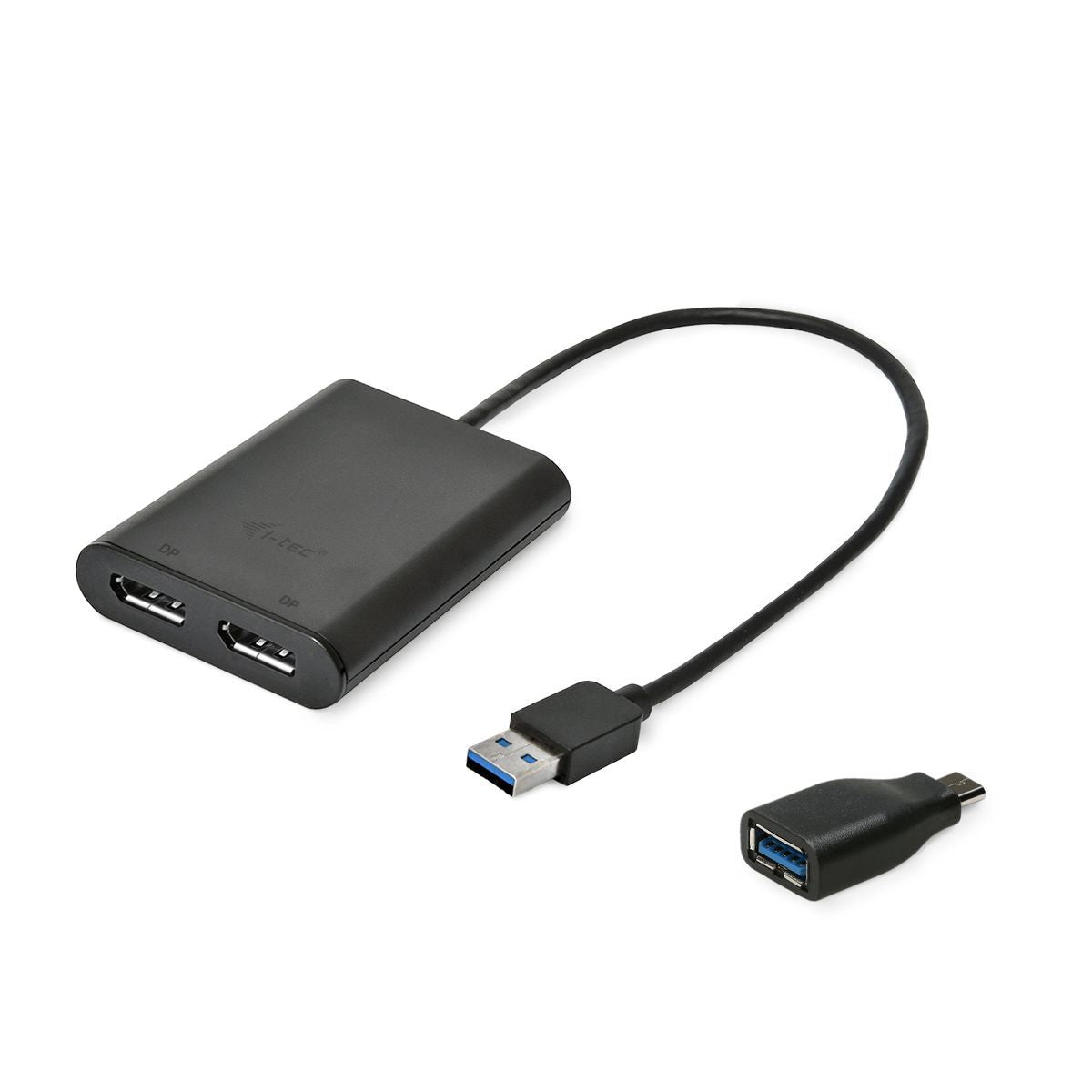 i-tec USB 3.0 / USB-C Dual 4K DP Video Adapter [U3DUAL4KDP]