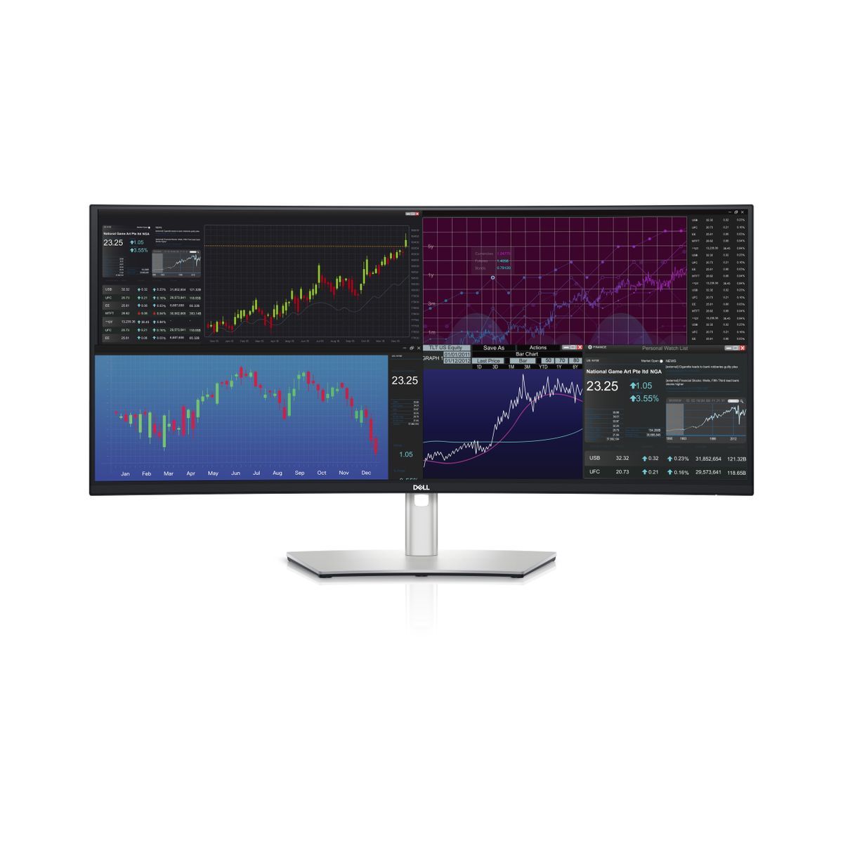 DELL UltraSharp U3824DW Monitor PC 95,2 cm (37.5") 3840 x 1600 Pixel Wide Quad HD+ LCD Nero, Argento [DELL-U3824DW]