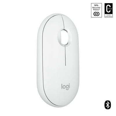 Logitech Pebble 2 M350s mouse Bluetooth (bianco) [910-007013]
