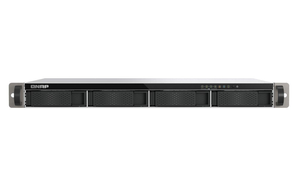 QNAP TS-433eU NAS Rack (1U) Cortex-A Cortex-A55 4 GB 0 TB QNAP Turbo System Nero [TS-433EU]
