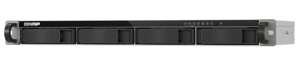 QNAP TS-433eU NAS Rack (1U) Cortex-A Cortex-A55 4 GB 0 TB QNAP Turbo System Nero [TS-433EU]