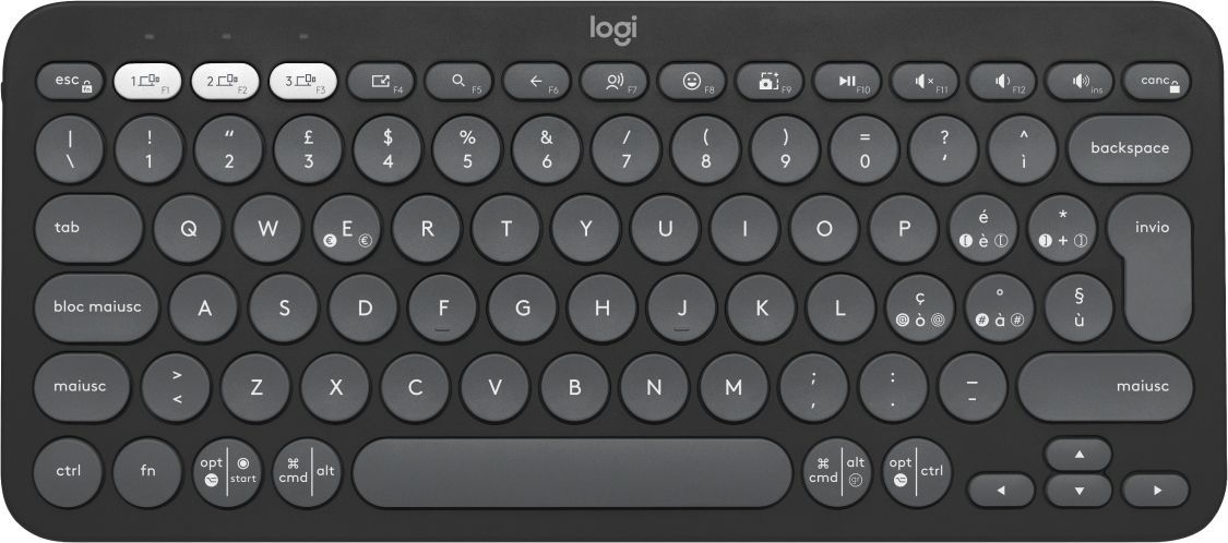 Logitech Pebble Keys 2 K380s tastiera Bluetooth (nero) [920-011819]