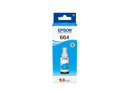 Epson Flacone di inchiostro Ciano 664 EcoTank [C13T664240]
