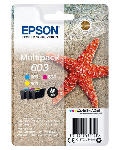 Epson Multipack 3-colours 603 Ink [C13T03U54010]