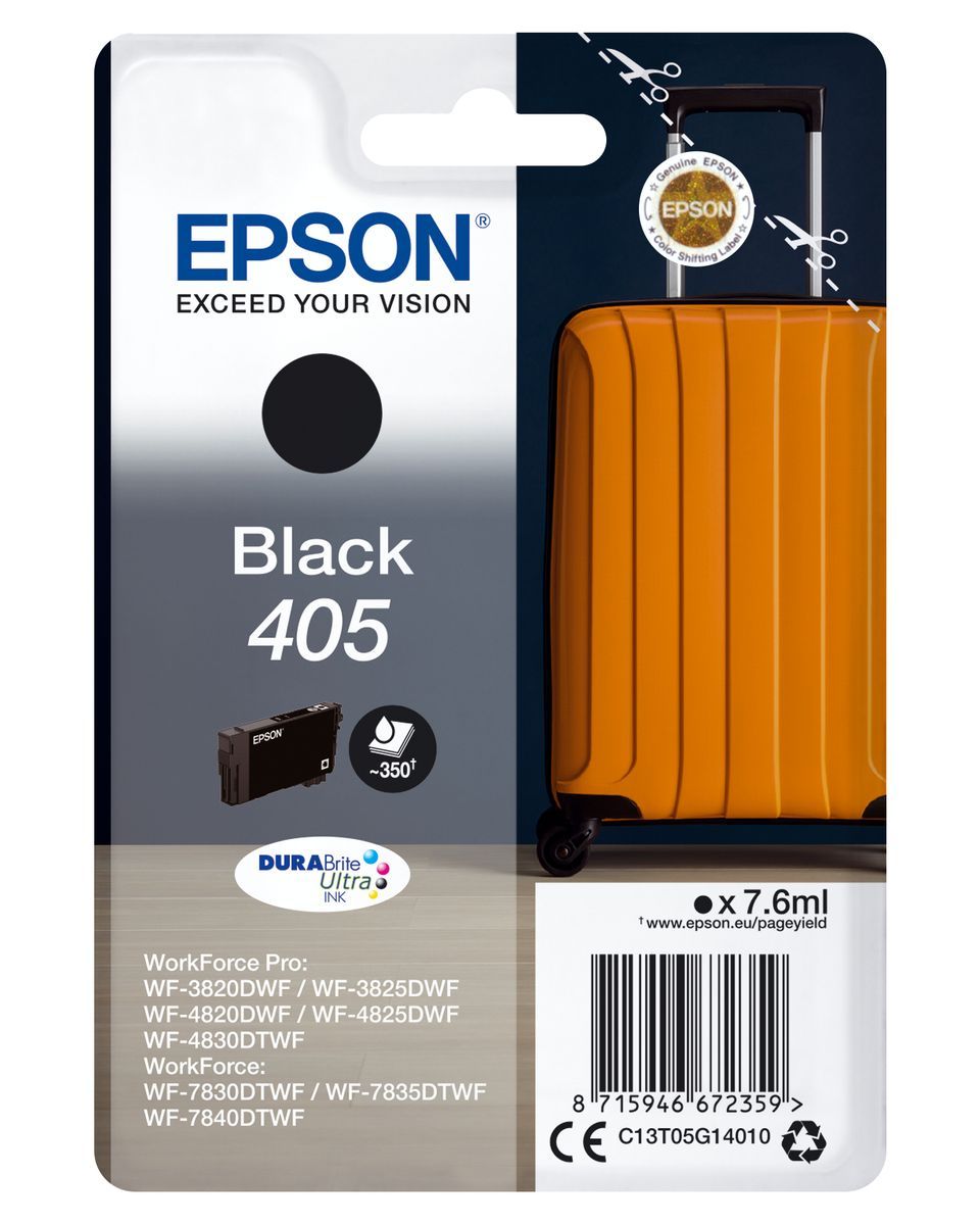 Epson 405 valigia cartuccia inchiostro originale nero 1pz [C13T05G14010]