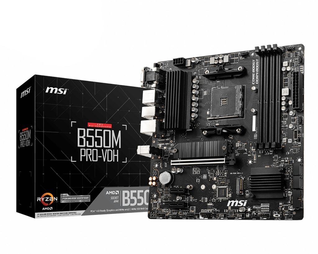 MSI B550M PRO-VDH scheda madre AMD B550 Socket AM4 micro ATX [B550MPRO-VDH]