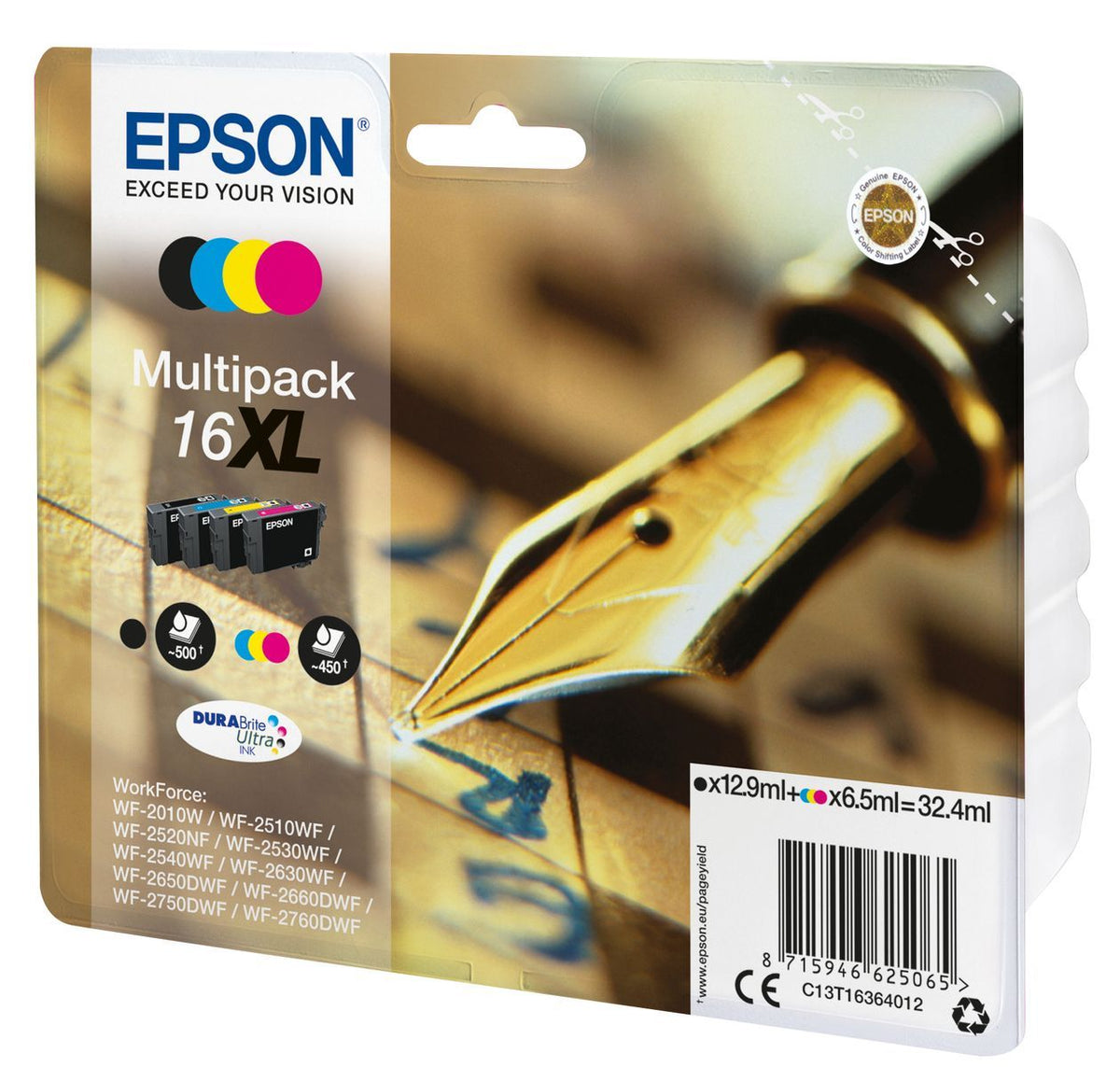 Epson Pen and crossword Multipack 4-colours 16XL DURABrite Ultra Ink [C13T16364012]