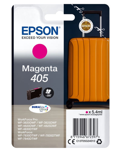 Epson Singlepack Magenta 405 DURABrite Ultra Ink [C13T05G34010]