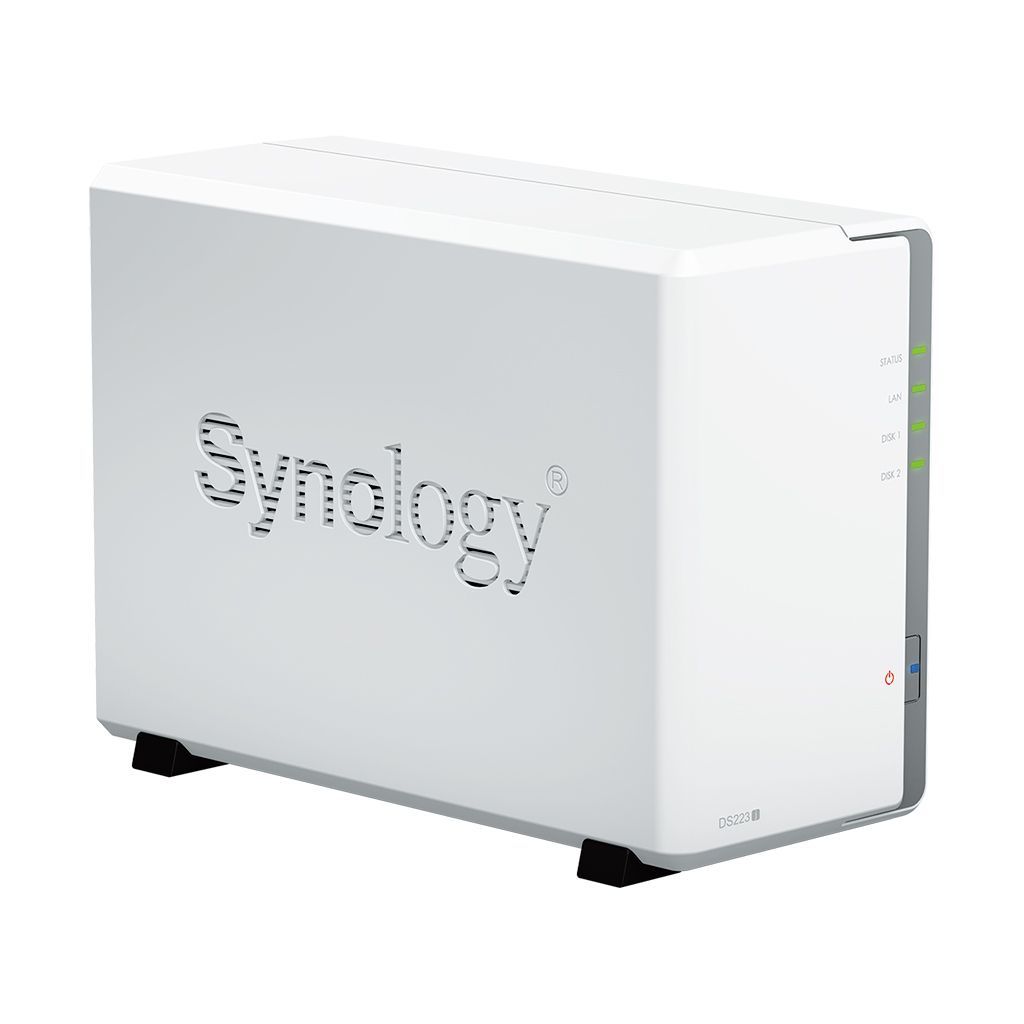 Synology DiskStation DS223J server NAS e di archiviazione Desktop Collegamento ethernet LAN Bianco RTD1619B [DS223J]