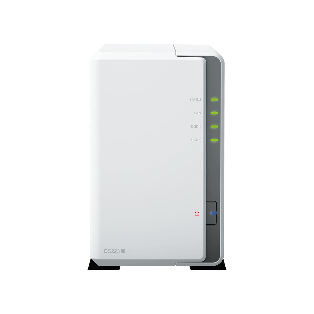 Synology DiskStation DS223J server NAS e di archiviazione Desktop Realtek RTD1619B 1 GB DDR4 0 TB DiskStation Manager Bianco [DS223J]