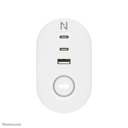 Neomounts DS22-840WH6 Multipresa da tavolo con morsetto e porte USB-C e USB-A - ricarica rapida [DS22-840WH6]