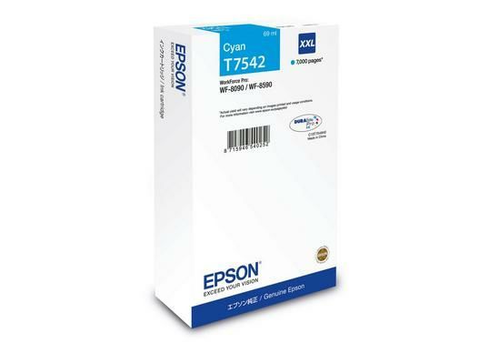 Epson T7542 cartuccia d'inchiostro 1 pz Originale Rendimento ultra elevato Ciano [C13T75424N]