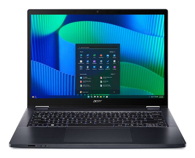 Acer TravelMate TMP414RN-54-TCO-78G9 Intel Core Ultra 7 155U Ibrido (2 in 1) 35,6 cm (14") Touch screen WUXGA 32 GB DDR5-SDRAM 1 TB SSD Wi-Fi 6 (802.11ax) Windows 11 Pro Italiano Blu [NX.B7WET.001]