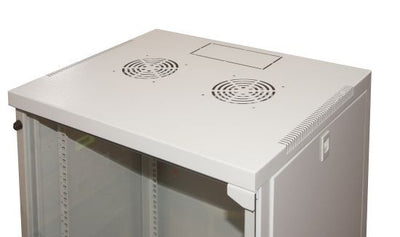 LINK Armadio Rack 19" 15 Unita' Da Muro Per Reti (A)750 X (L)540 X (P) 450 Mm Colore Grigio Porta Vetro [LK1915UG]