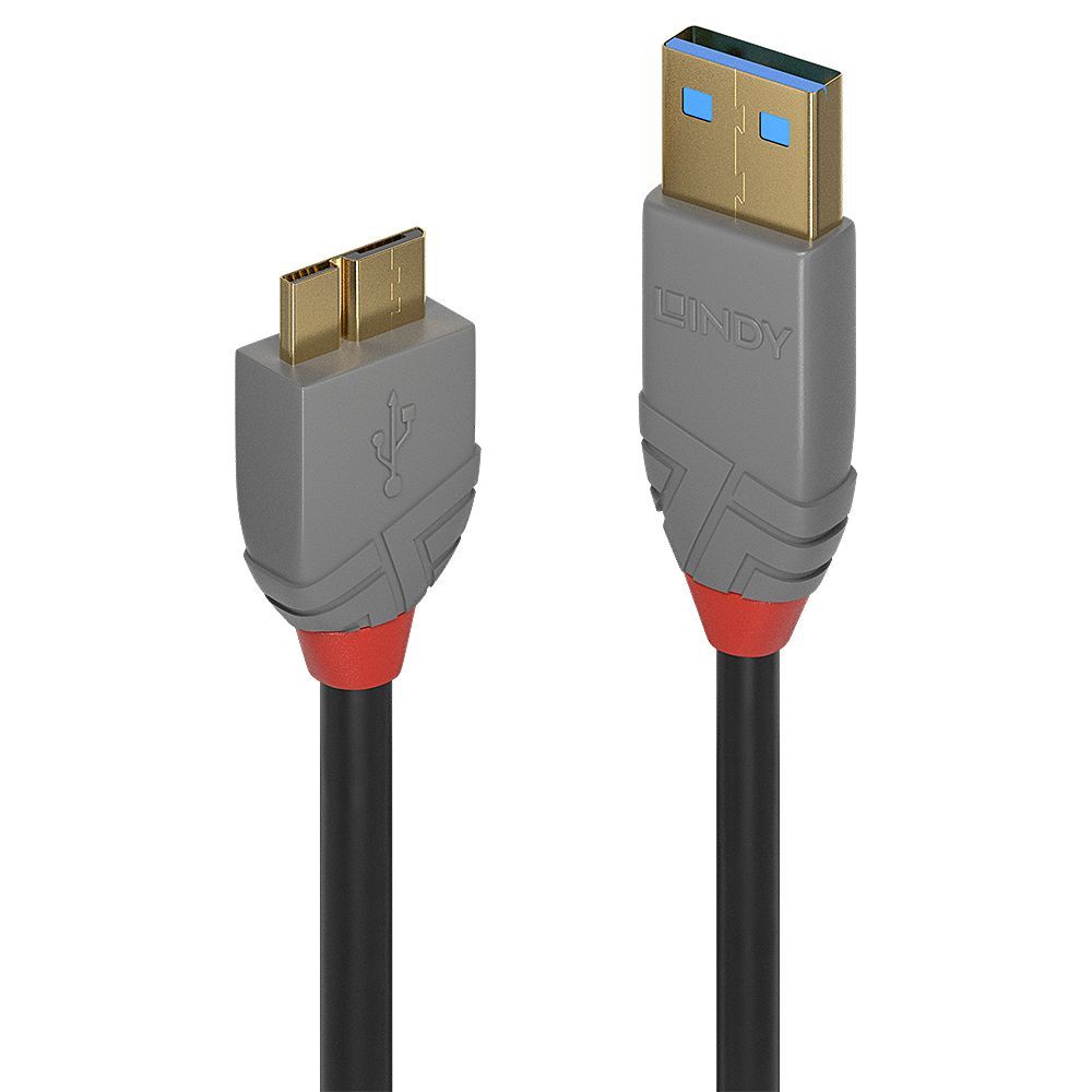 Lindy 36766 cavo USB 1 m USB 3.2 Gen 1 (3.1 Gen 1) USB A Micro-USB B Nero [LINDY36766]