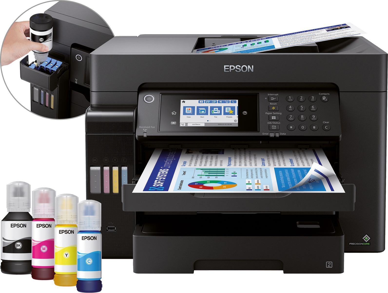 Epson EcoTank ET-16655 Ad inchiostro A3 4800 x 1200 DPI 32 ppm Wi-Fi [C11CH71411]