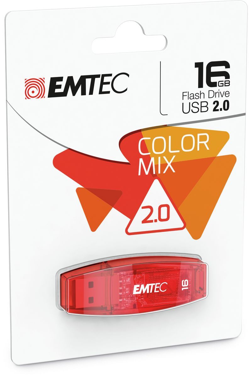 Emtec C410 unità flash USB 16 GB USB tipo A 2.0 Rosso [ECMMD16GC410]