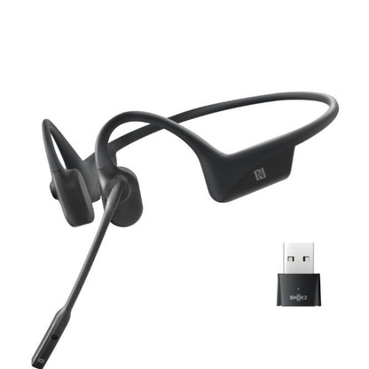 Shokz OpenComm UC Black Auricolare Wireless Portatile Musica e Chiamate USB tipo A Bluetooth Nero [C102-AA-BK]