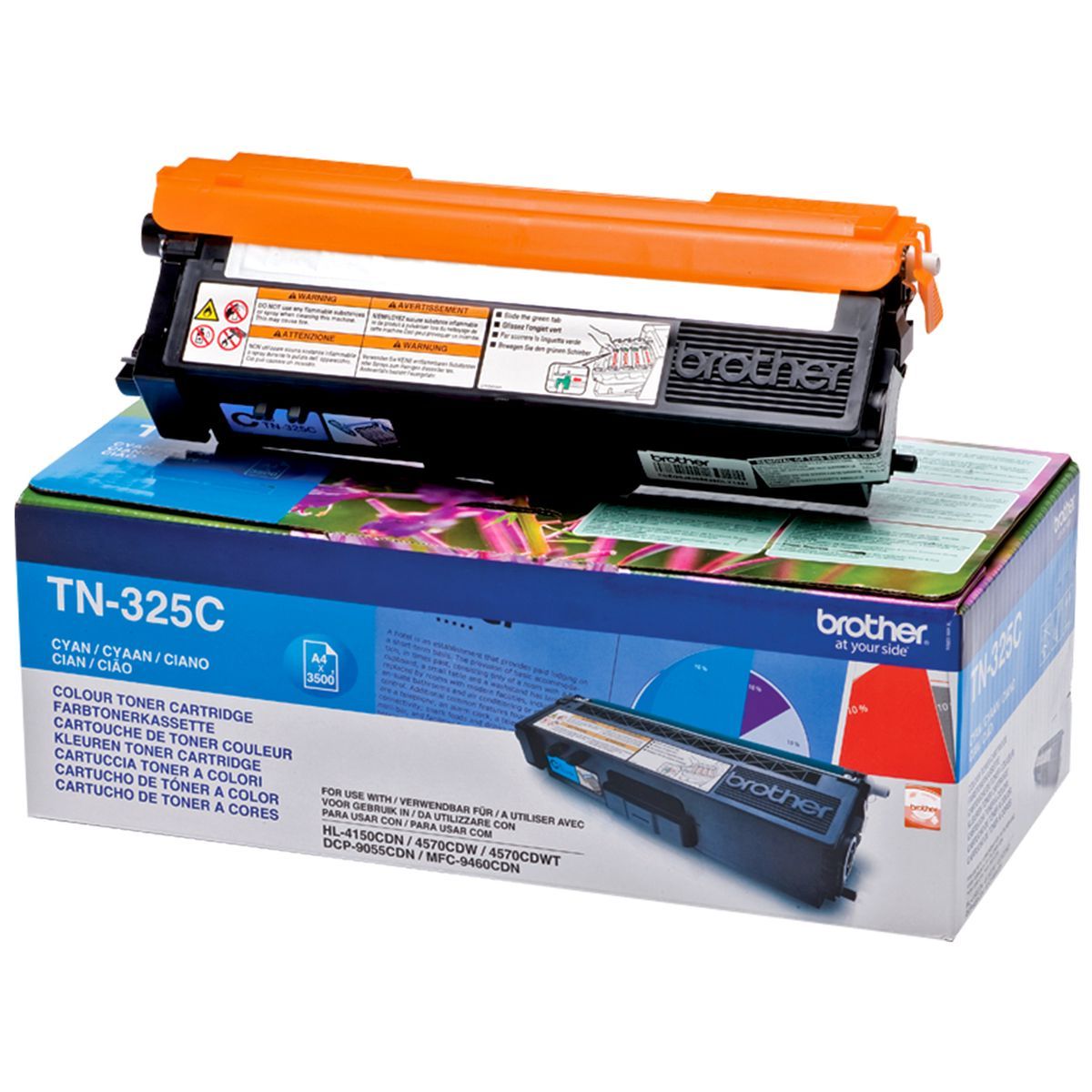 Brother TN-325C cartuccia toner 1 pz Originale Ciano [TN325C]