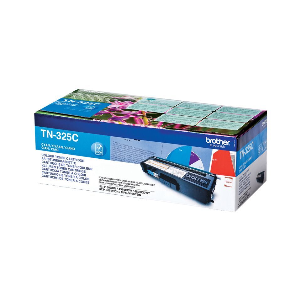 Brother TN-325C cartuccia toner 1 pz Originale Ciano [TN325C]