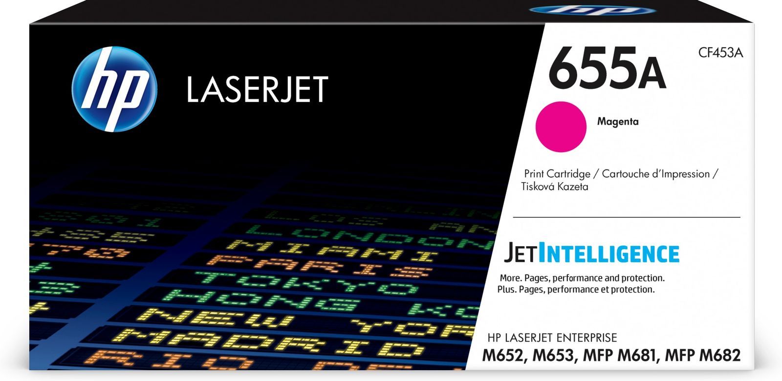 HP Cartuccia toner magenta originale LaserJet 655A [CF453A]
