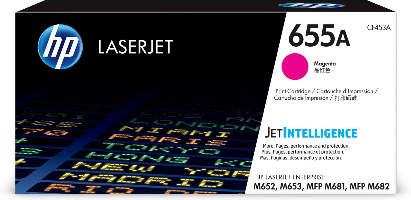 HP Cartuccia toner magenta originale LaserJet 655A [CF453A]