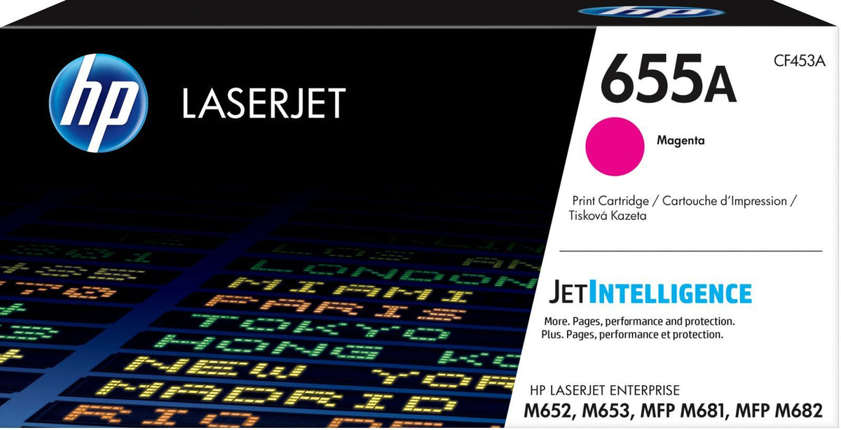 HP Cartuccia toner magenta originale LaserJet 655A [CF453A]
