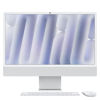 Apple iMac 24"Retina Display 4,5K, Chip M4 con CPU 10core, GPU 10core, 24GB, 512GB SSD, Argento [MCR24T/A]