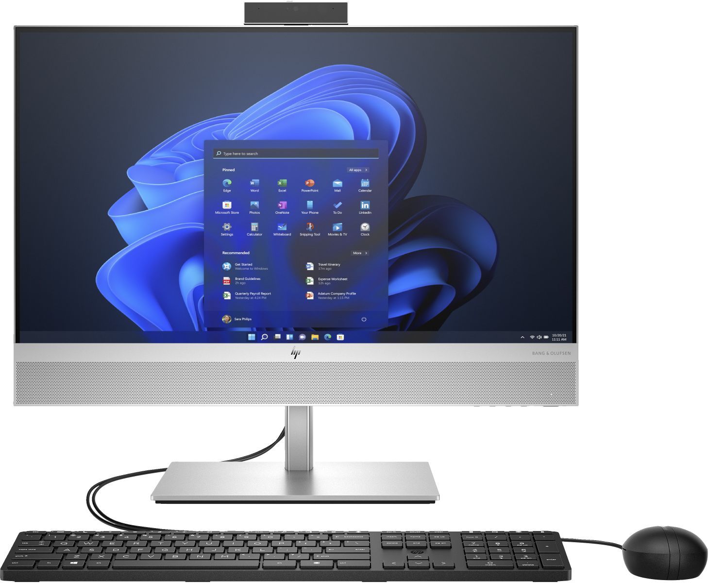 HP EliteOne 840 G9 Intel Core i7 i7-14700 60,5 cm (23.8") 1920 x 1080 Pixel Touch screen PC All-in-one 32 GB DDR5-SDRAM 1 TB SSD Windows 11 Pro Wi-Fi 6E (802.11ax) Argento [99A52ET#ABZ]