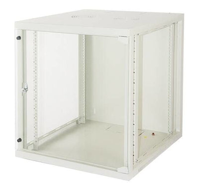 LINK Armadio Rack 19" 12 Unita' Da Muro (A)620X (L)540 X Profondita' 600 Mm. Colore Grigio Chiaro Porta Vetro [LK1912U66G]
