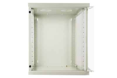 LINK Armadio Rack 19" 12 Unita' Da Muro (A)620X (L)540 X Profondita' 600 Mm. Colore Grigio Chiaro Porta Vetro [LK1912U66G]