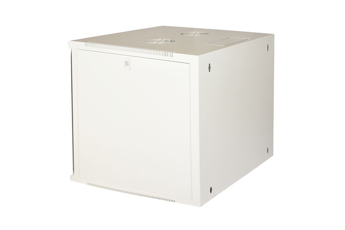 LINK Armadio Rack 19" 12 Unita' Da Muro (A)620X (L)540 X Profondita' 600 Mm. Colore Grigio Chiaro Porta Vetro [LK1912U66G]
